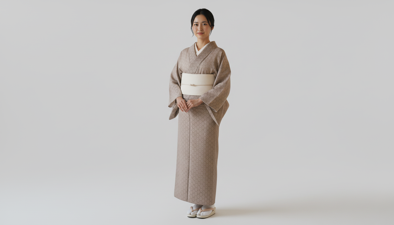 (KUON)コットンレース着物「Marriage」単仕立て付き