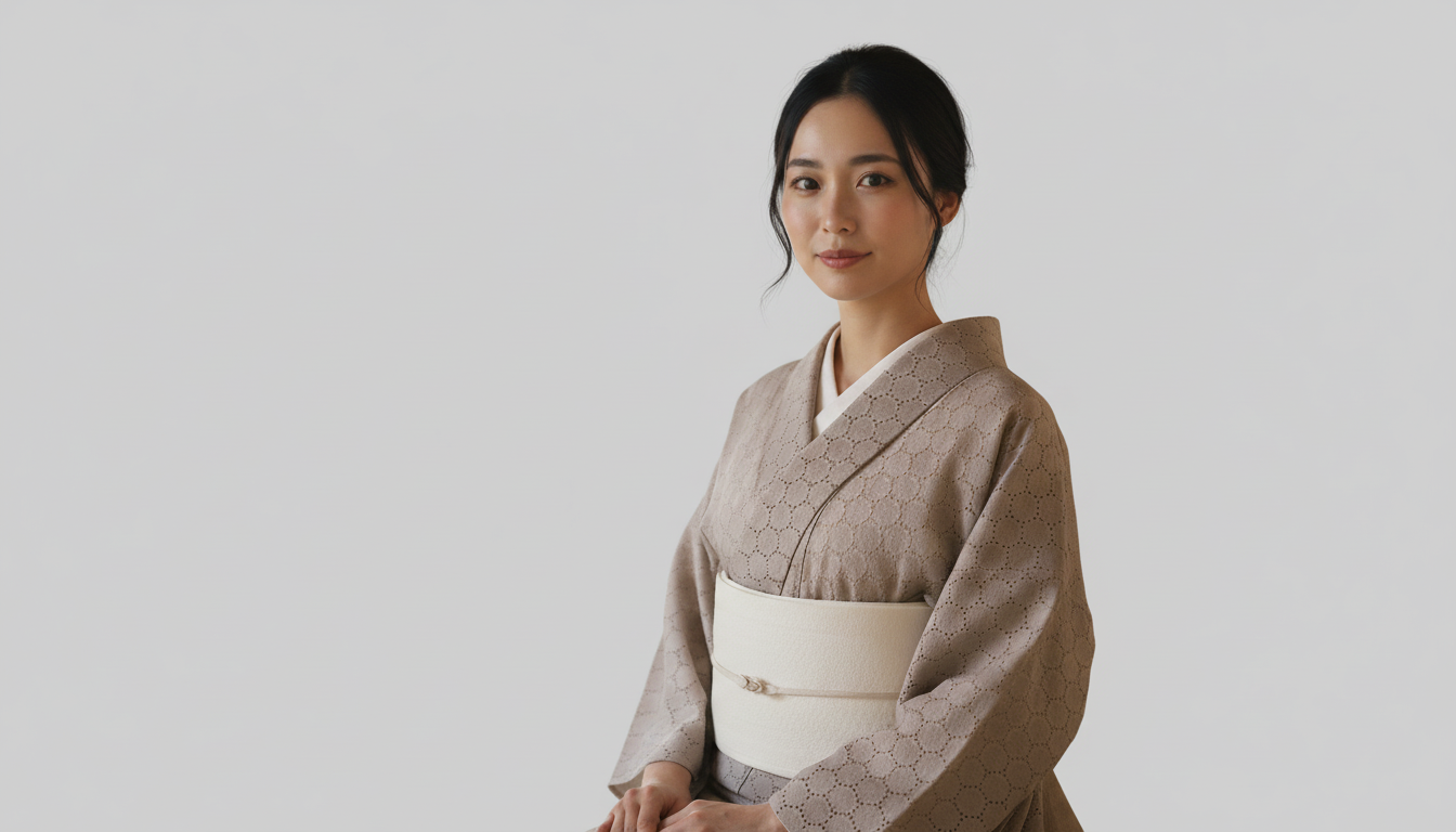 (KUON)コットンレース着物「Marriage」単仕立て付き