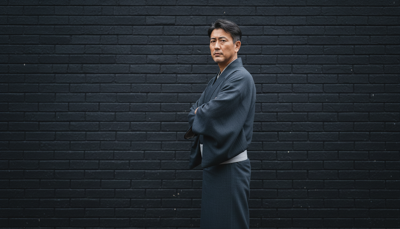 (SUI MEN)ライトツイルストレッチデニムキモノ「フルオーダー単仕立て付き」