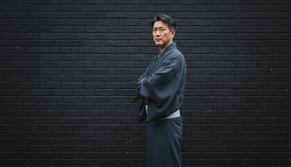 (SUI MEN)ライトツイルストレッチデニムキモノ「フルオーダー単仕立て付き」