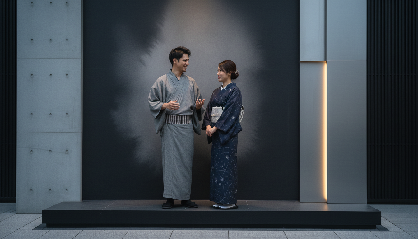 （SUI MEN)古布紬木綿着物