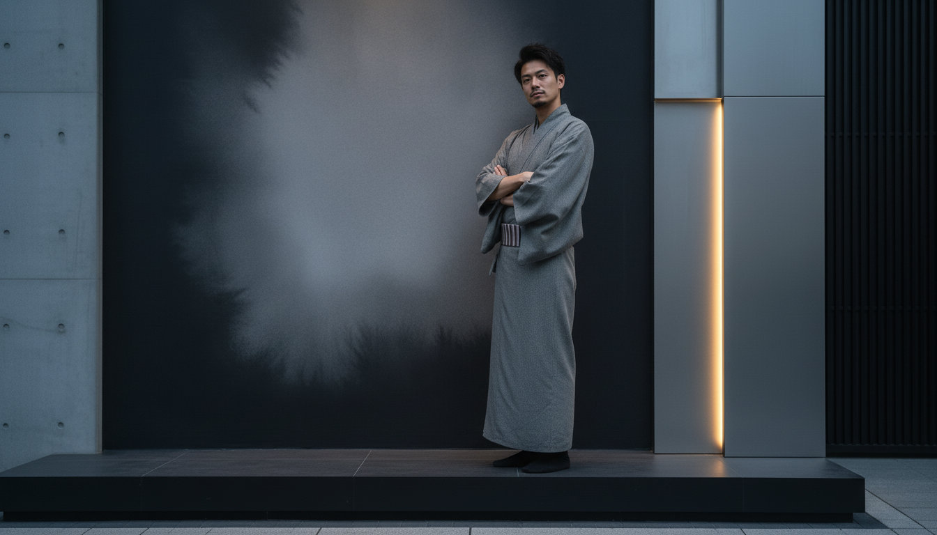 （SUI MEN)古布紬木綿着物