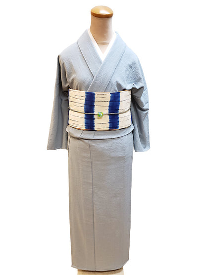 (KUON) Azumino Cotton Kimono "Single-ply" (Ladies' Ready-to-Wear) M Size 