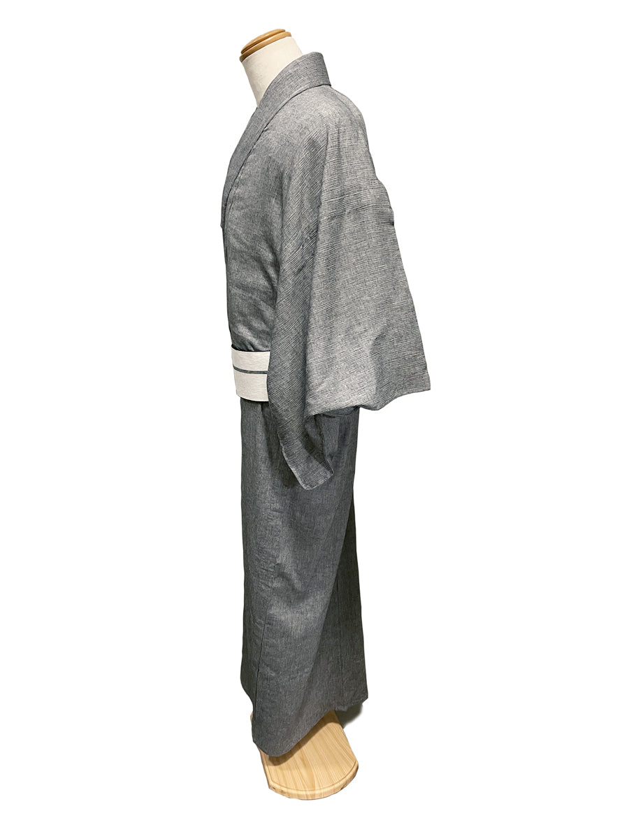 (SUIMEN) "Takashima Chijimi (linen blend yarn-dyed) willow" with single tailoring 