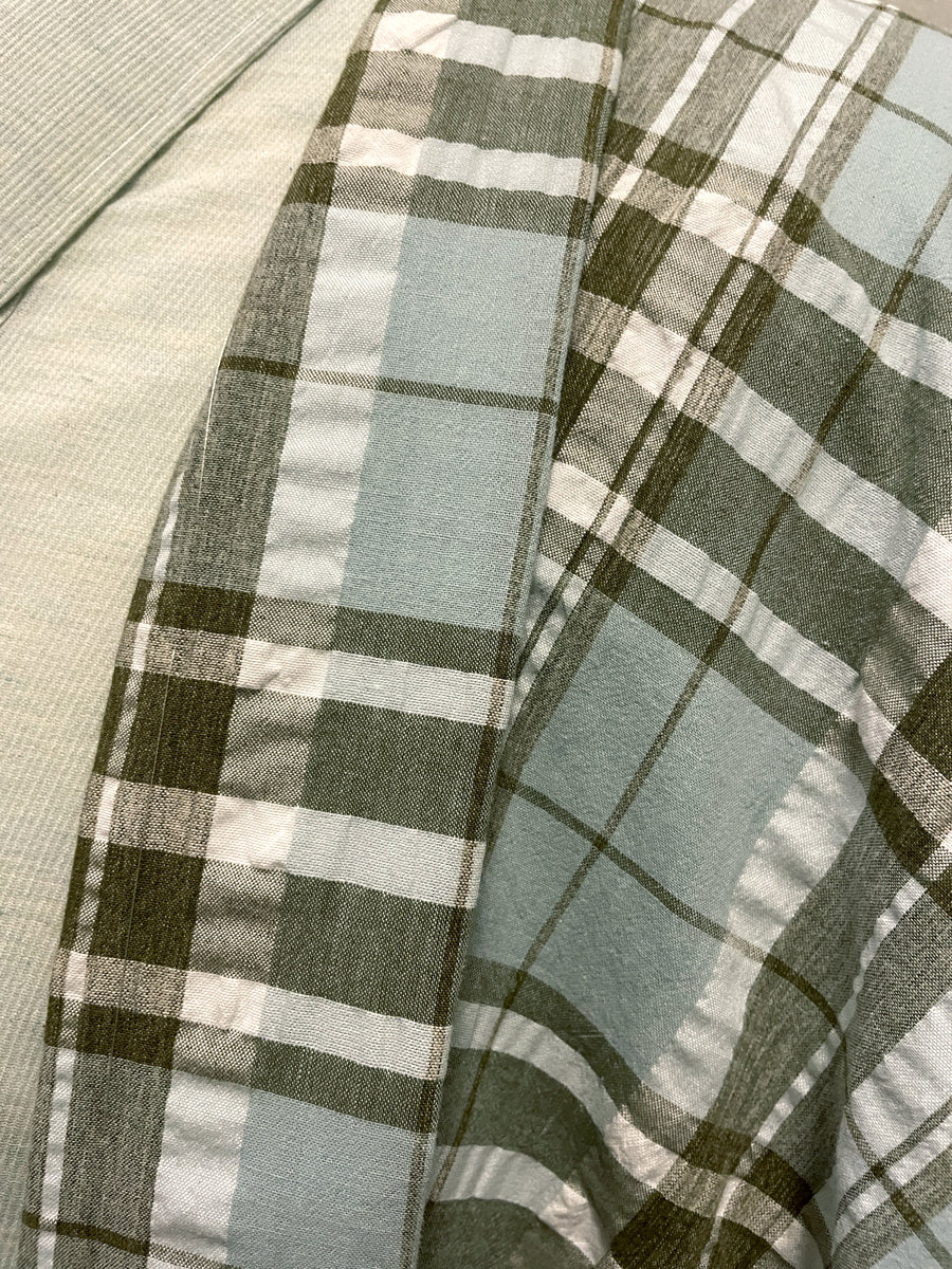 (SUIMEN) Spring/Summer Cotton Thin Haori "Tertan Check" Single-ply 