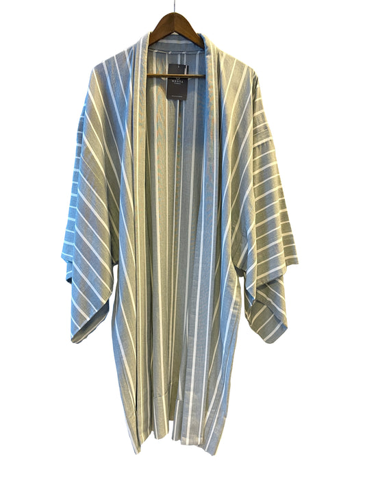 (SUI MEN) Cotton washi woven ready-to-wear haori "yarn-dyed stripes" men's ready-to-wear (L) size