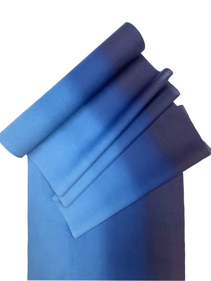 (三勝染)藍ぼかし木綿布「男女仕立て対応」