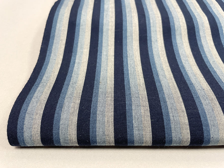 古渡唐桟木綿「鱚縞/No.004」着物・缽仕立対応 | MENYA FABRIC