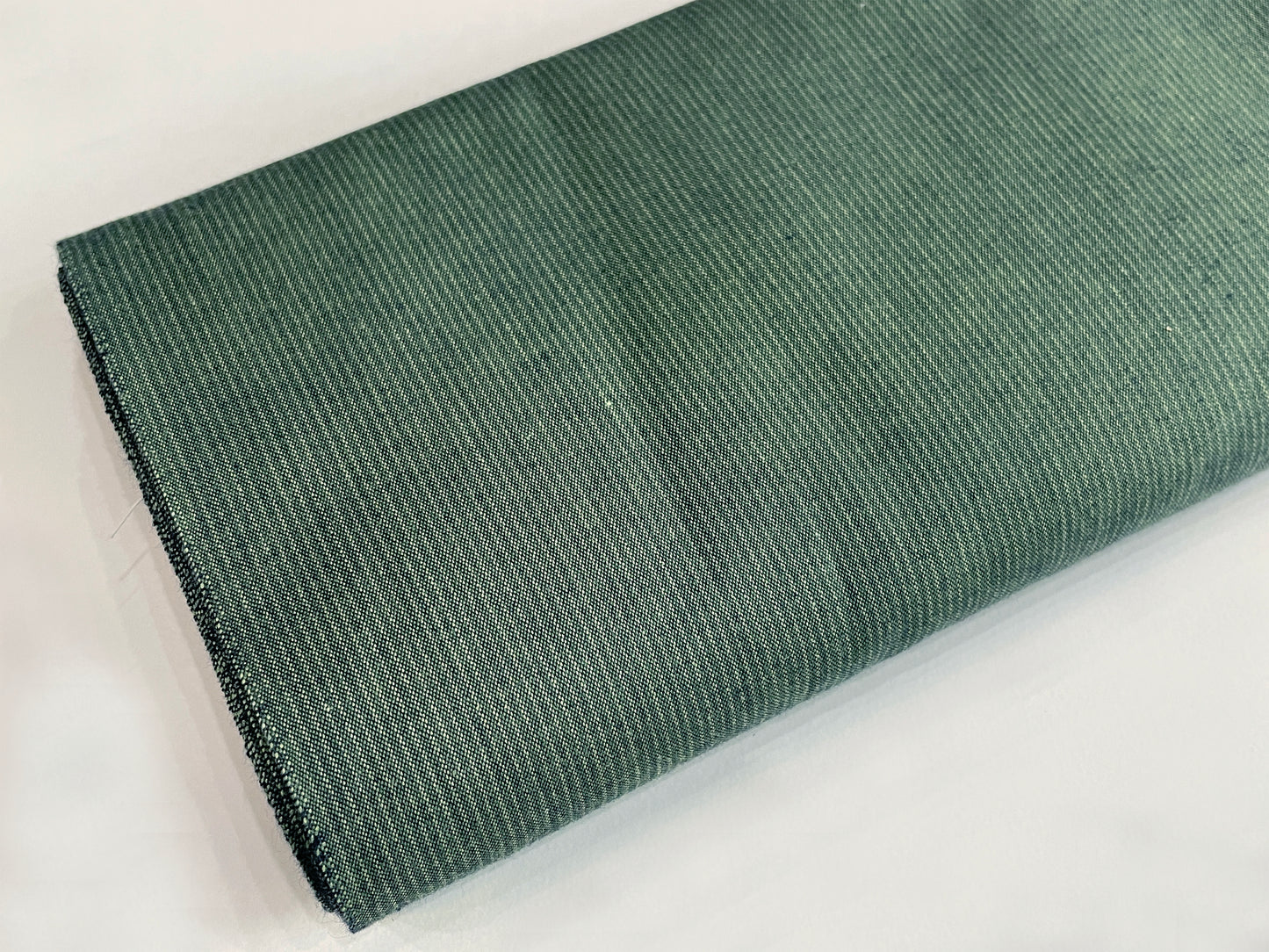 Furuwata Tozan Cotton "Pine Needle Color/Fine Stripes/No.016" *Available for kimono, haori, and men's hakama 